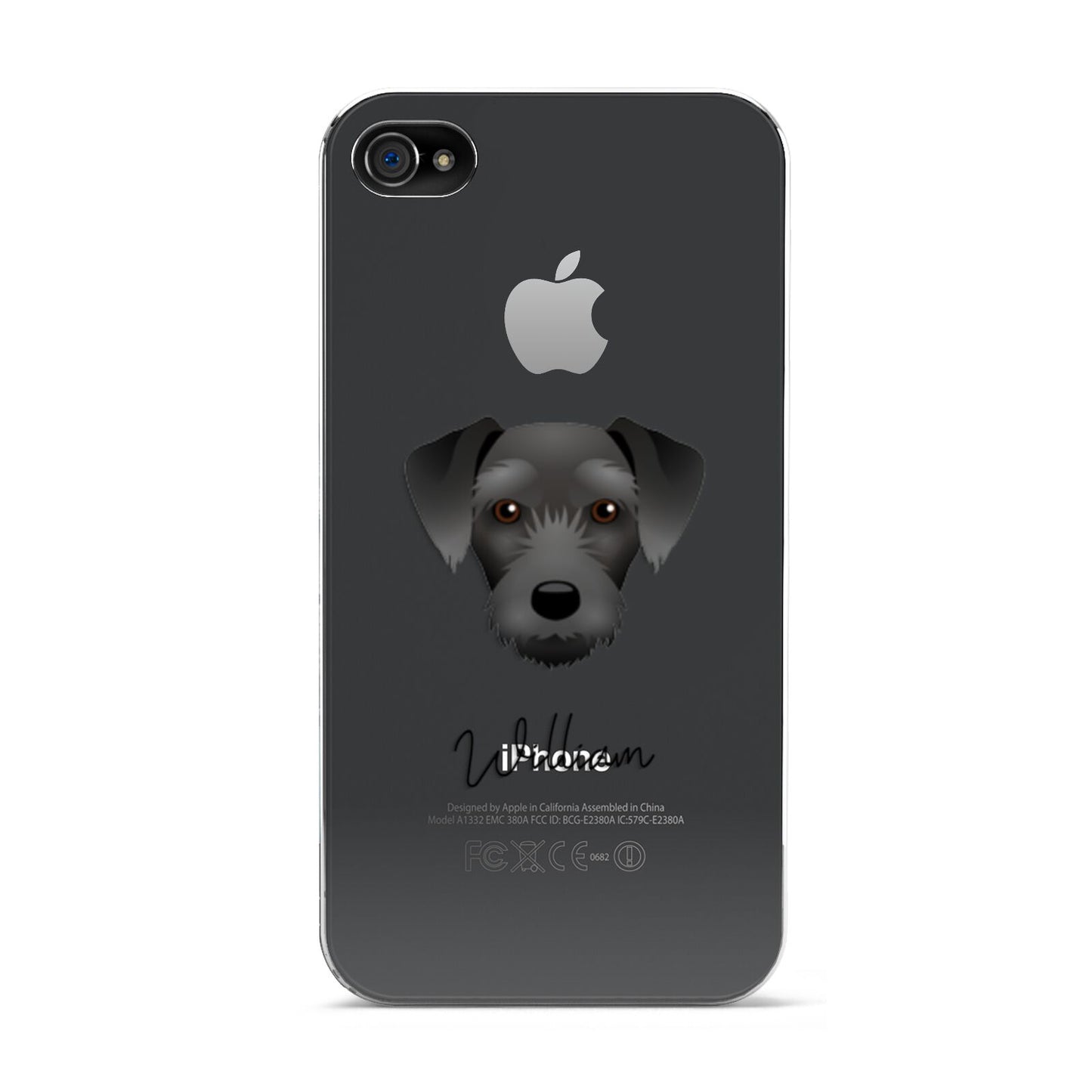 Miniature Schnoxie Personalised Apple iPhone 4s Case