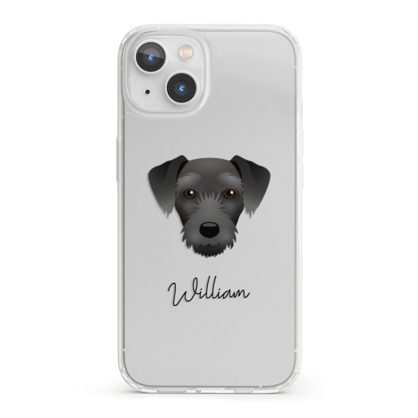Miniature Schnoxie Personalised iPhone 13 Clear Bumper Case