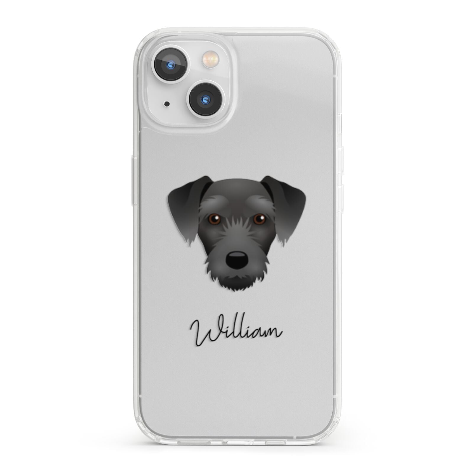 Miniature Schnoxie Personalised iPhone 13 Clear Bumper Case