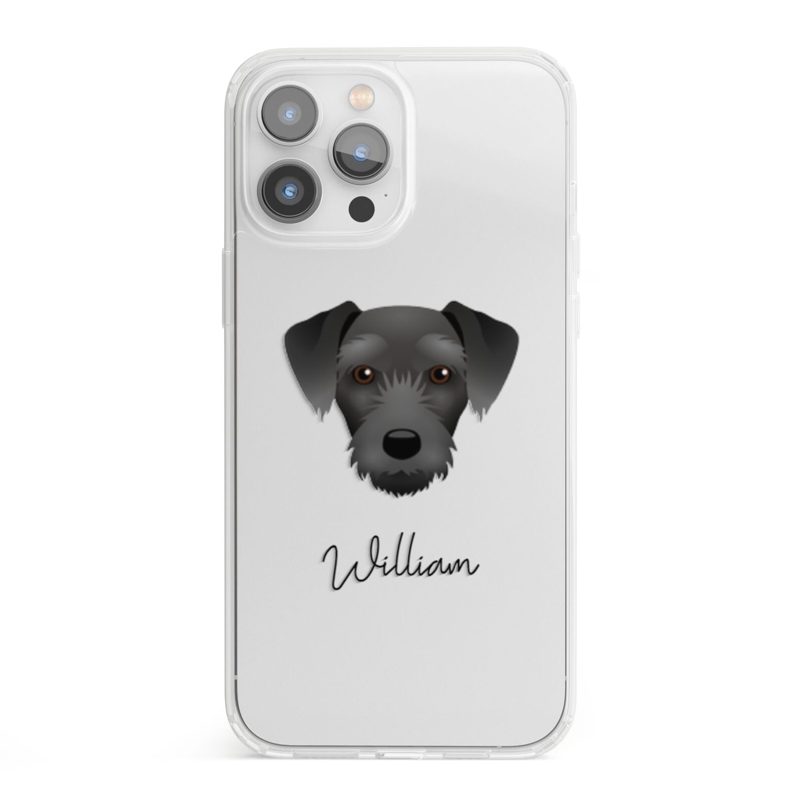 Miniature Schnoxie Personalised iPhone 13 Pro Max Clear Bumper Case
