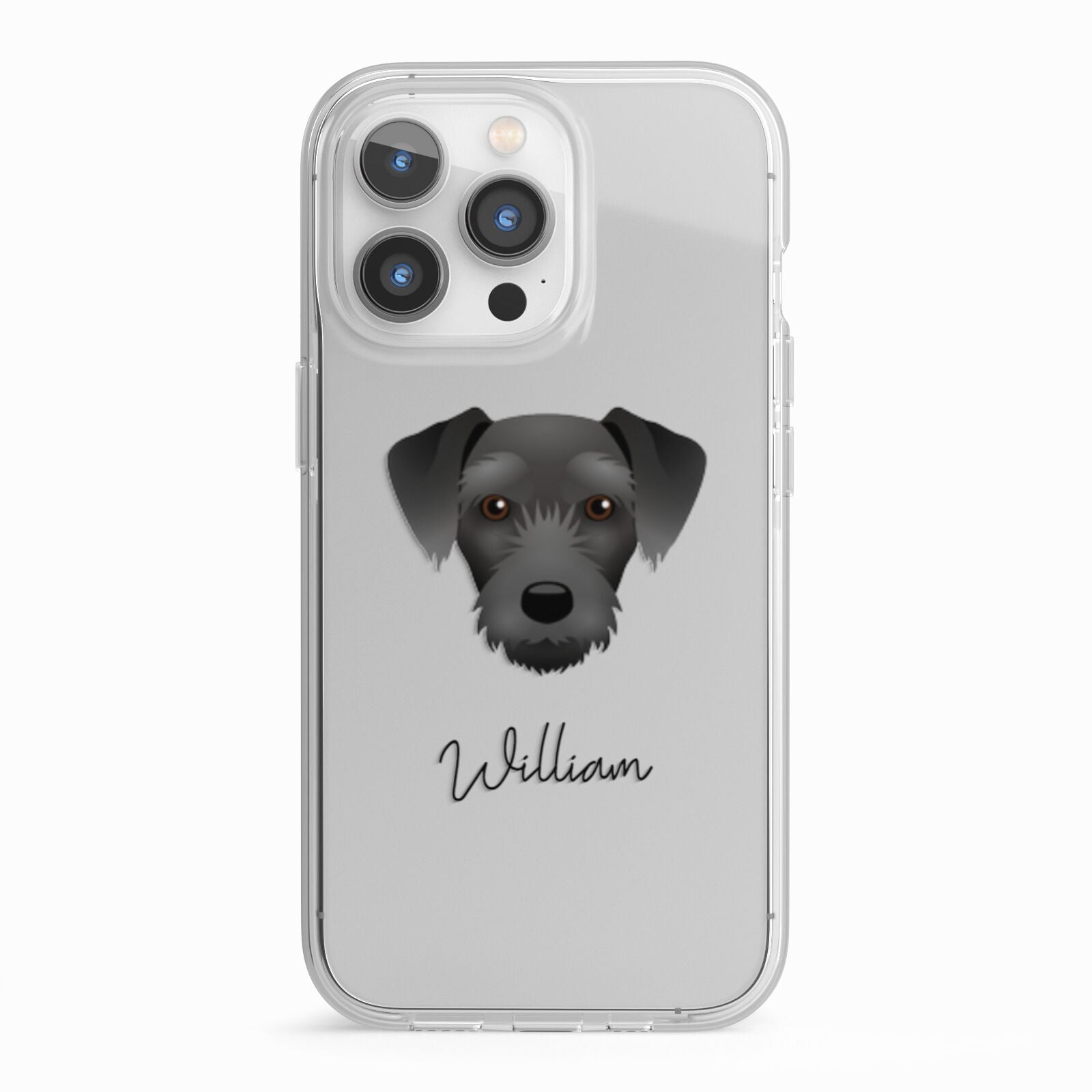 Miniature Schnoxie Personalised iPhone 13 Pro TPU Impact Case with White Edges