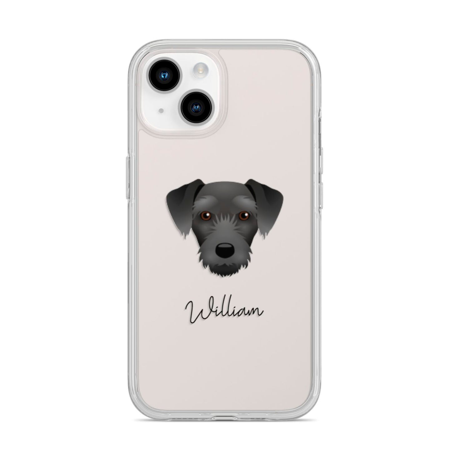 Miniature Schnoxie Personalised iPhone 14 Clear Tough Case Starlight