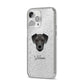 Miniature Schnoxie Personalised iPhone 14 Pro Max Glitter Tough Case Silver Angled Image