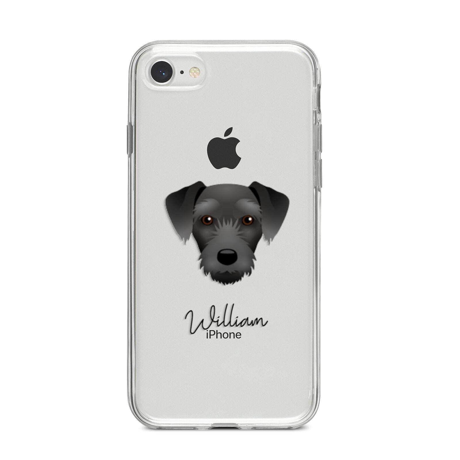 Miniature Schnoxie Personalised iPhone 8 Bumper Case on Silver iPhone