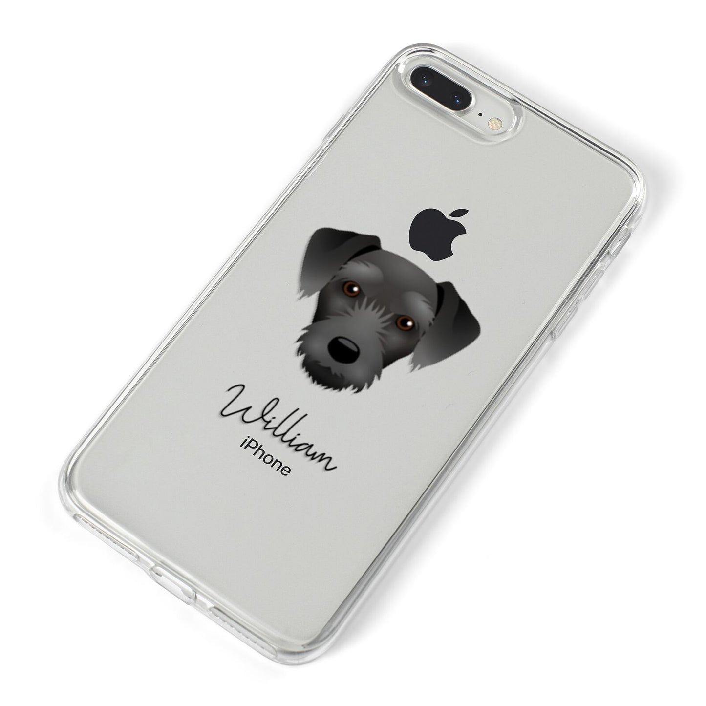 Miniature Schnoxie Personalised iPhone 8 Plus Bumper Case on Silver iPhone Alternative Image