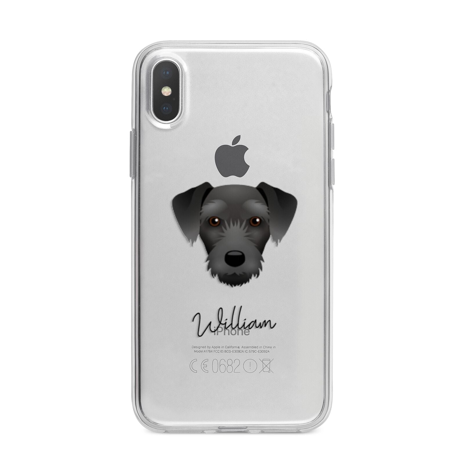 Miniature Schnoxie Personalised iPhone X Bumper Case on Silver iPhone Alternative Image 1