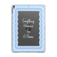 Mirror Quote Apple iPad Grey Case
