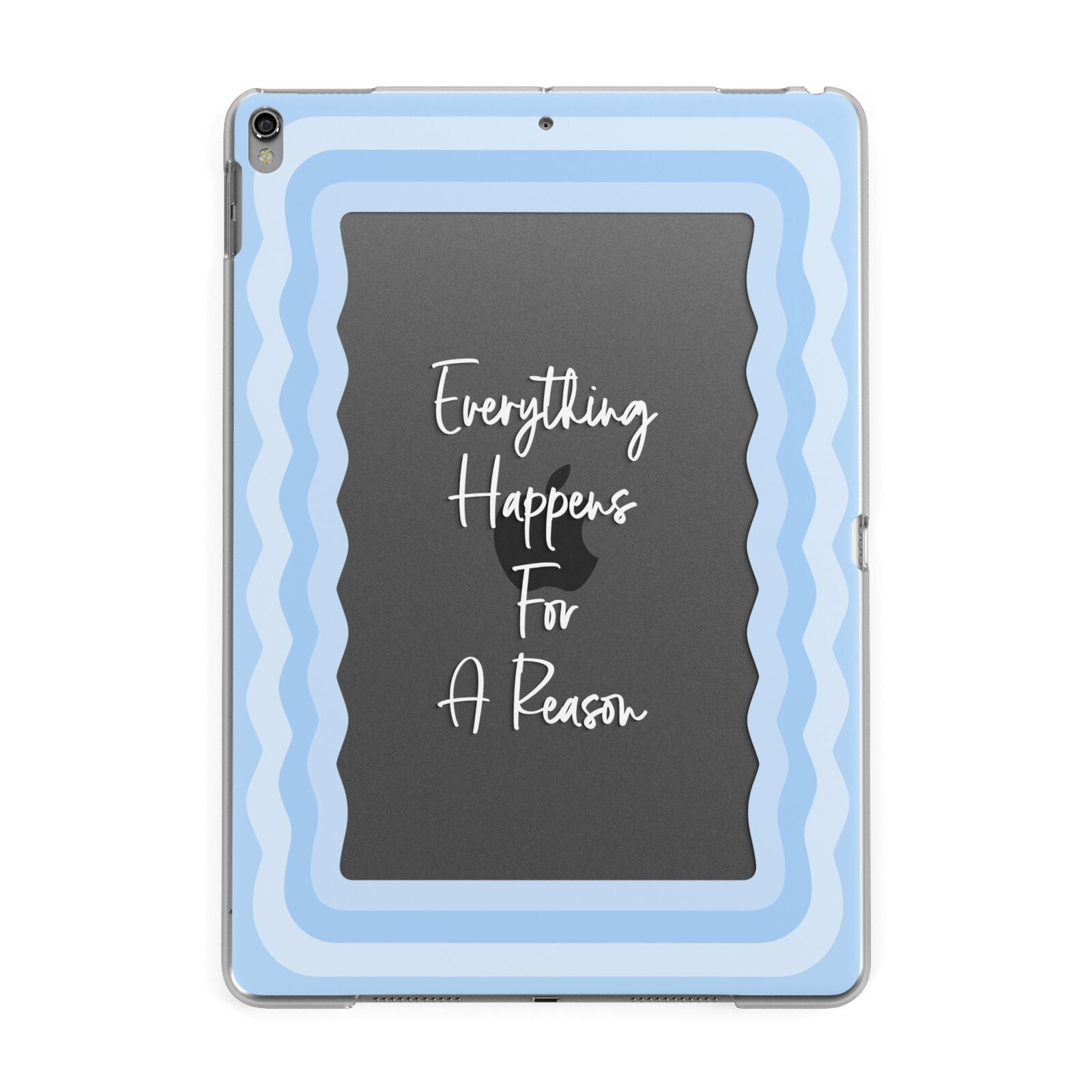 Mirror Quote Apple iPad Grey Case