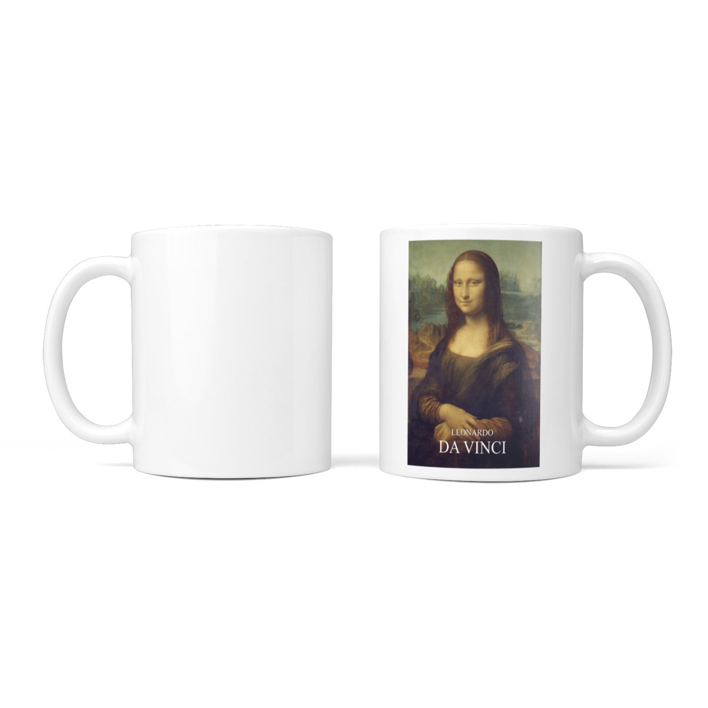 Mona Lisa By Da Vinci 10oz Mug Alternative Image 3