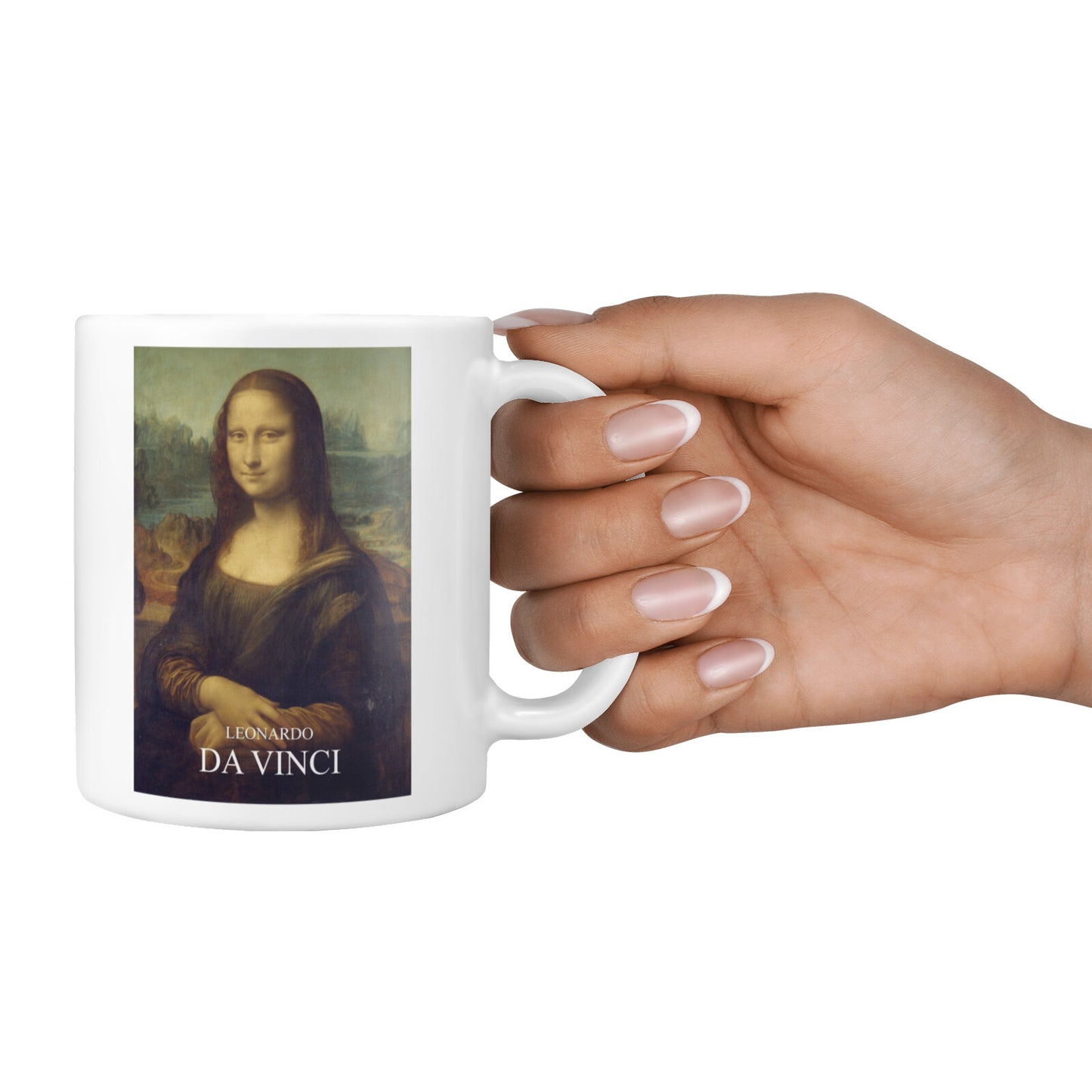 Mona Lisa By Da Vinci 10oz Mug Alternative Image 4