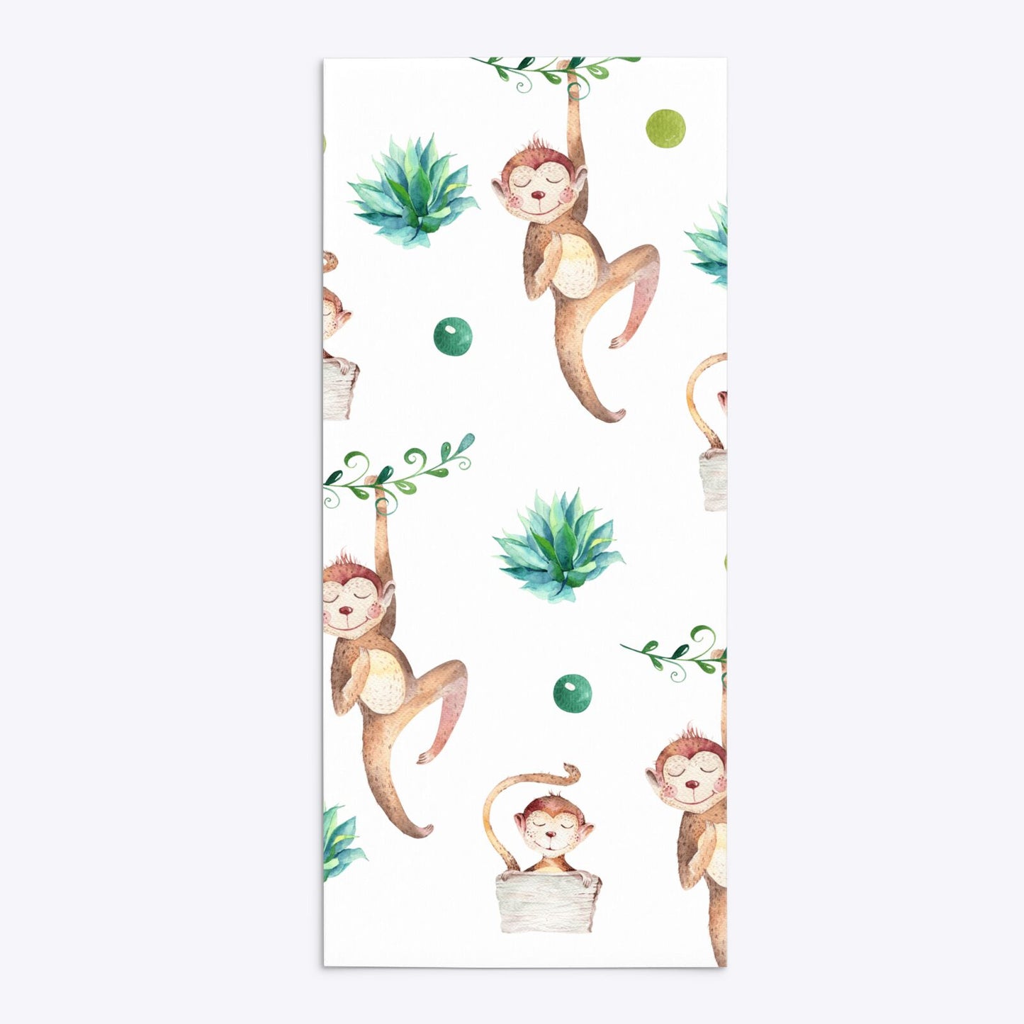 Monkey Personalised Happy Birthday 4x9 Rectangle Invitation Matte Paper Back Image