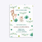 Monkey Personalised Happy Birthday Deckle Invitation Matte Paper