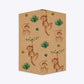 Monkey Personalised Happy Birthday Geo Invitation Kraft Back Image