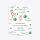 Monkey Personalised Happy Birthday Geo Invitation Matte Paper