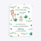 Monkey Personalised Happy Birthday Rounded Invitation Matte Paper