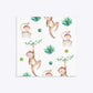 Monkey Personalised Happy Birthday Square 5 25x5 25 Invitation Glitter Back Image
