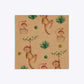 Monkey Personalised Happy Birthday Square 5 25x5 25 Invitation Kraft Back Image