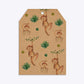 Monkey Personalised Happy Birthday Tag Invitation Kraft Back Image
