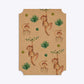 Monkey Personalised Happy Birthday Ticket Invitation Kraft Back Image