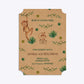 Monkey Personalised Happy Birthday Ticket Invitation Kraft
