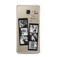 Monochrome Anniversary Photo Strip with Name Samsung Galaxy A5 2016 Case on gold phone