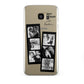 Monochrome Anniversary Photo Strip with Name Samsung Galaxy S7 Edge Case