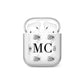 Monochrome Bees with Monogram AirPods Case