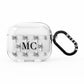 Monochrome Bees with Monogram AirPods Clear Case 3rd Gen