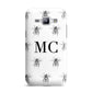 Monochrome Bees with Monogram Samsung Galaxy J1 2015 Case