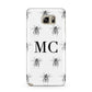 Monochrome Bees with Monogram Samsung Galaxy Note 5 Case