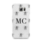 Monochrome Bees with Monogram Samsung Galaxy S6 Edge Case
