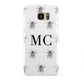 Monochrome Bees with Monogram Samsung Galaxy S7 Edge Case