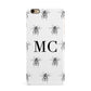 Monochrome Bees with Monogram iPhone 6 Plus 3D Snap Case on Gold Phone