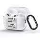 Monochrome Courier Label with Name AirPods Pro Glitter Case Side Image