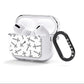 Monochrome Crosses AirPods Clear Case 3rd Gen Side Image