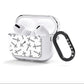 Monochrome Crosses AirPods Clear Case 3rd Gen Side Image