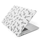 Monochrome Crosses Apple MacBook Case Side View