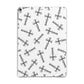 Monochrome Crosses Apple iPad Silver Case