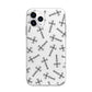 Monochrome Crosses Apple iPhone 11 Pro Max in Silver with Bumper Case