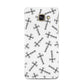 Monochrome Crosses Samsung Galaxy A3 2016 Case on gold phone