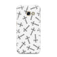 Monochrome Crosses Samsung Galaxy A3 2017 Case on gold phone