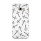 Monochrome Crosses Samsung Galaxy A5 2017 Case on gold phone