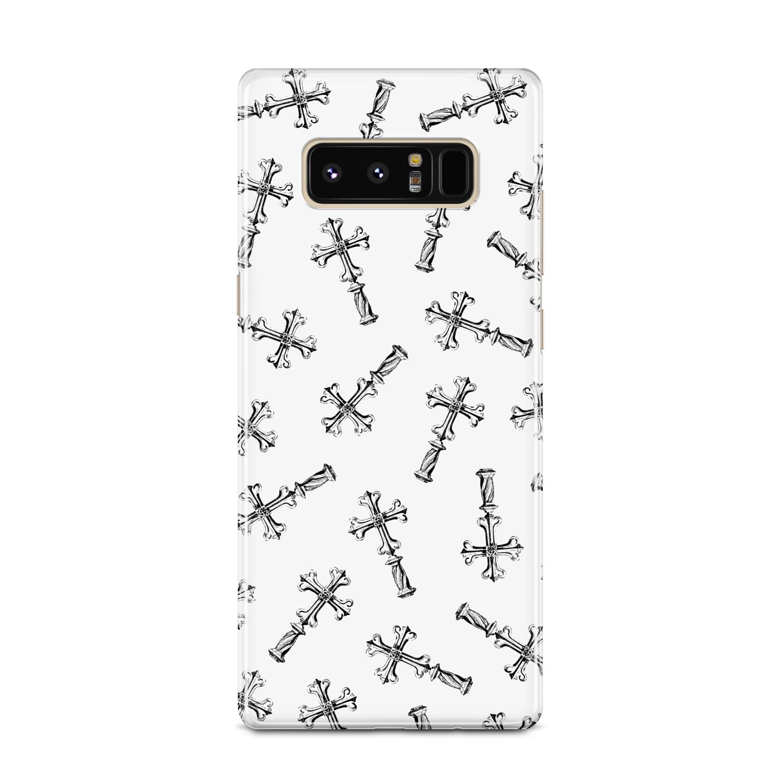 Monochrome Crosses Samsung Galaxy Note 8 Case