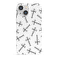 Monochrome Crosses iPhone 13 Mini Full Wrap 3D Snap Case