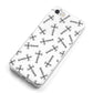 Monochrome Crosses iPhone 8 Bumper Case on Silver iPhone Alternative Image