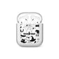 Monochrome Halloween Illustrations AirPods Case