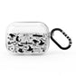 Monochrome Halloween Illustrations AirPods Pro Clear Case