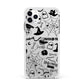 Monochrome Halloween Illustrations Apple iPhone 11 Pro Max in Silver with White Impact Case