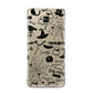 Monochrome Halloween Illustrations Samsung Galaxy A3 2016 Case on gold phone