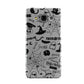 Monochrome Halloween Illustrations Samsung Galaxy A3 Case